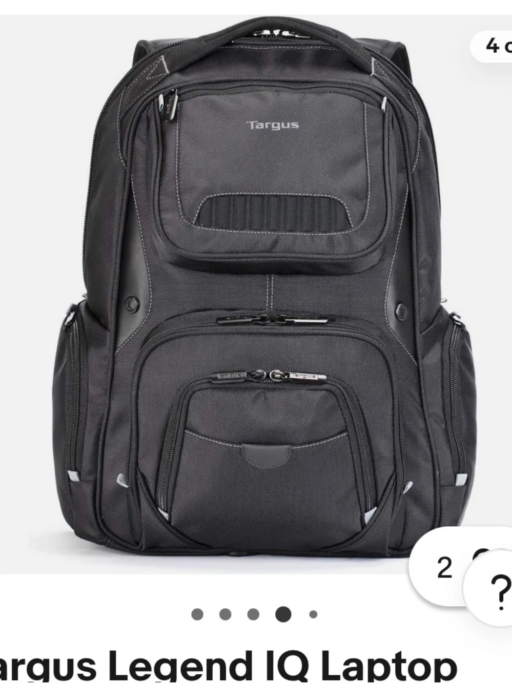 NWT Targus Lengend IQ laptop backpack